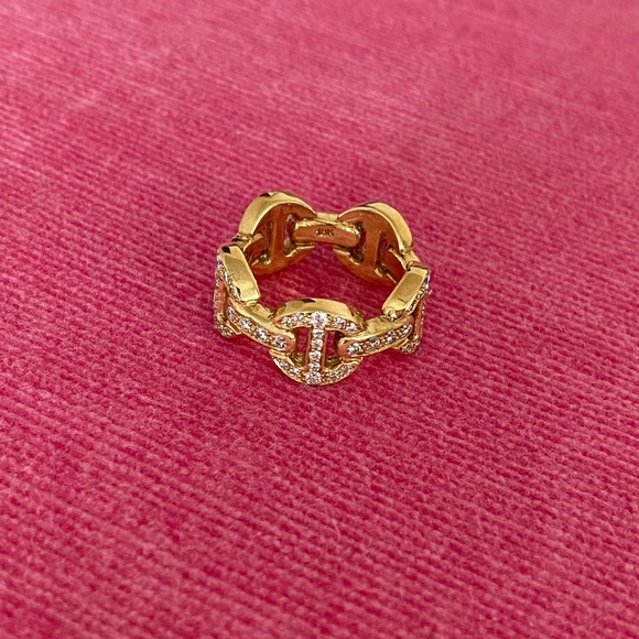 Hoorsenbuhs Classic Tri-Link Antiquated Ring - Picture 3 of 6